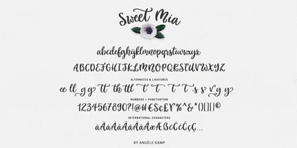 Sweet Mia Font Poster 7