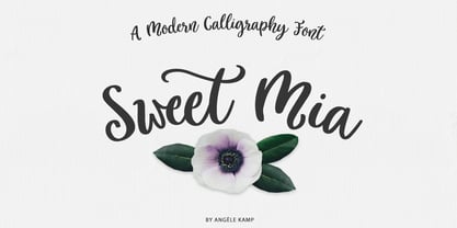 Sweet Mia Font Poster 1
