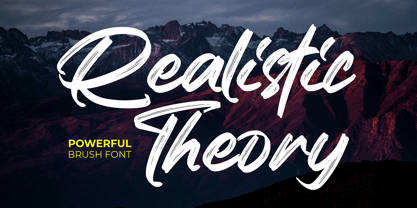 Realistic Theory Font Poster 1