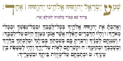 Hebrew Classic Tanach Font Poster 4