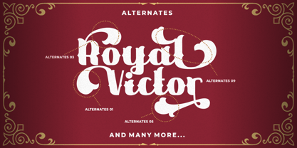 Royal Victor Font Poster 11