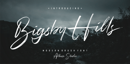 Bigsby Hills Font Poster 1