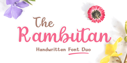 The Rambutan Font Poster 1