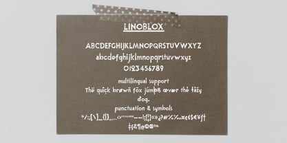 Linoblox Font Poster 2
