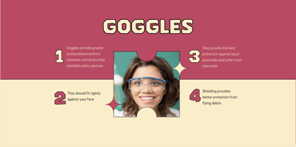 Safety Goggles Font Poster 2