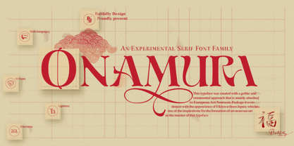 Onamura Font Poster 1