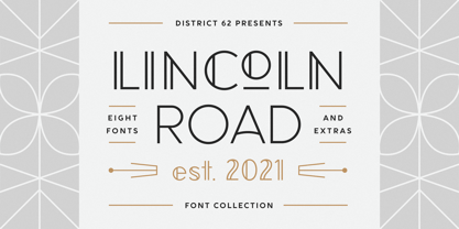 Lincoln Road Font Poster 1