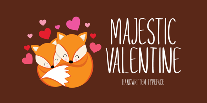 Majestic Valentine Font Poster 1