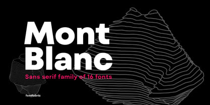 Mont Blanc Font Poster 1