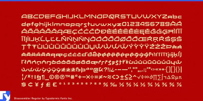 Disassembler Font Poster 7