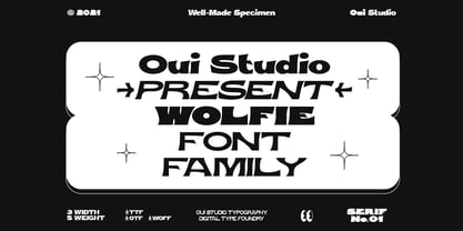 Wolfie Font Family Fuente Póster 2
