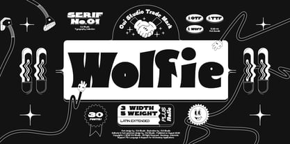 Wolfie Font Family Font Poster 1