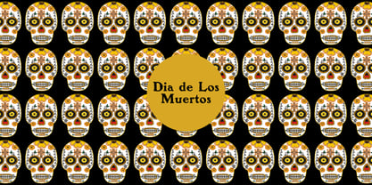 Dia De Los Muertos Font Poster 3