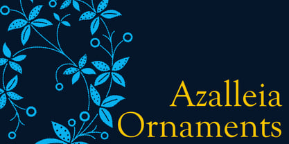 Azalleia Ornaments Font Poster 13