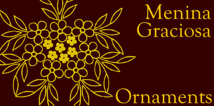 Menina Graciosa Ornaments Font Poster 4