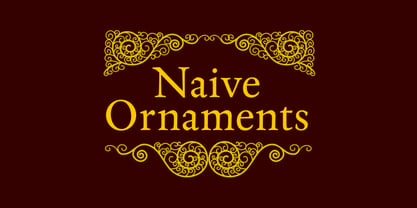 Naive Ornaments Font Poster 8