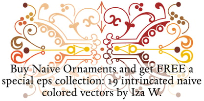 Naive Ornaments Font Poster 11