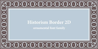 Historism Border 2D Font Poster 1