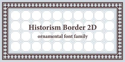 Historism Border 2D Font Poster 6