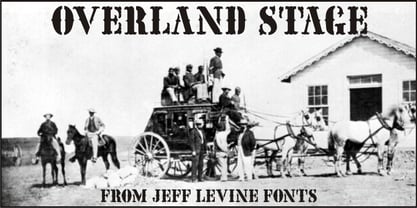 Overland Stage JNL Font Poster 1