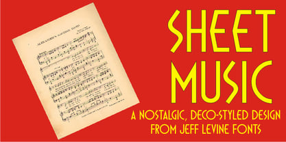 Sheet Music JNL Font Poster 1