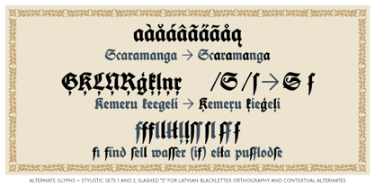 Fette Deutsche Schrift Font Poster 4