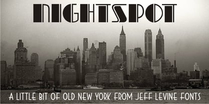 Nightspot JNL Font Poster 1