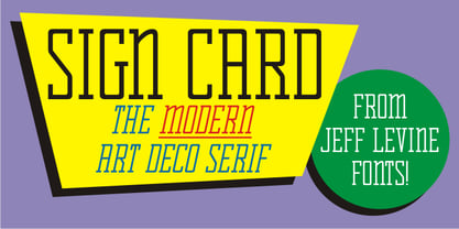 visit card font