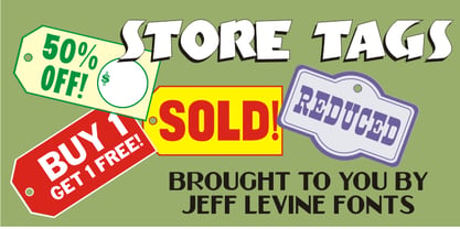 Store Tags JNL Font Poster 1