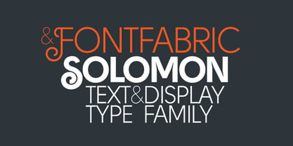 Solomon Font Poster 10