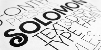 Solomon Font Poster 1