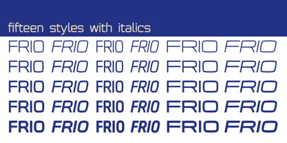 Frio Font Poster 4