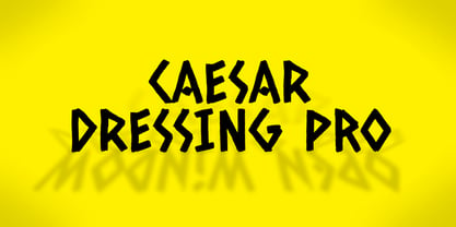 Caesar Dressing Pro Font Poster 1