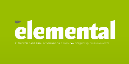 Elemental Sans Pro Font Poster 1