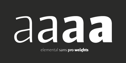Elemental Sans Pro Font Poster 3