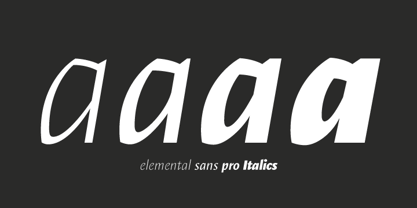 Elemental Sans Pro Font Poster 7