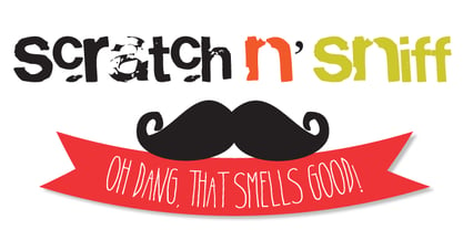 Scratch n' Sniff Font Poster 3