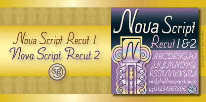 Nova Script Recut One & Two SG Font Poster 1