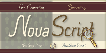 Nova Script Recut One & Two SG Font Poster 3