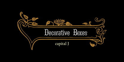 Decorative Boxes Font Poster 1
