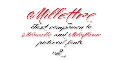 Millettre Font Poster 1