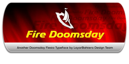 Fire Doomsday Font Poster 1