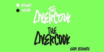 The Overcook Font Poster 2