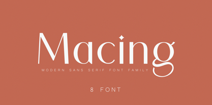 Macing Font Poster 1