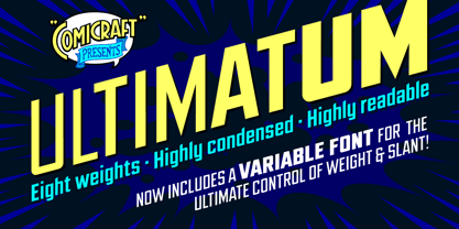 Ultimatum Font Poster 1