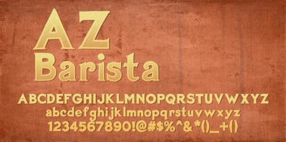 AZ Barista Font Poster 1