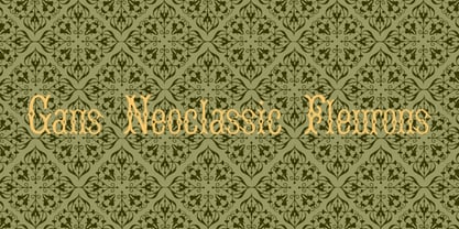 Gans Neoclassic Fleurons Font Poster 3