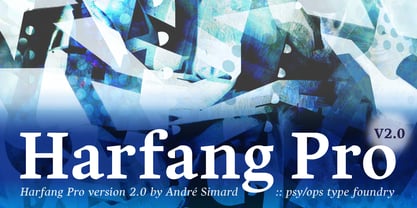 Harfang Pro Font Poster 1