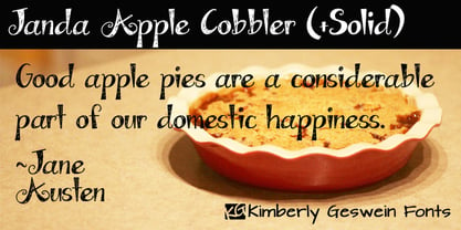 Janda Apple Cobbler Font Poster 1