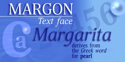 Margon Font Poster 1